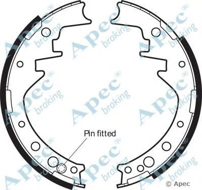 APEC BRAKING shu402 -  Комплект тормозных колодок